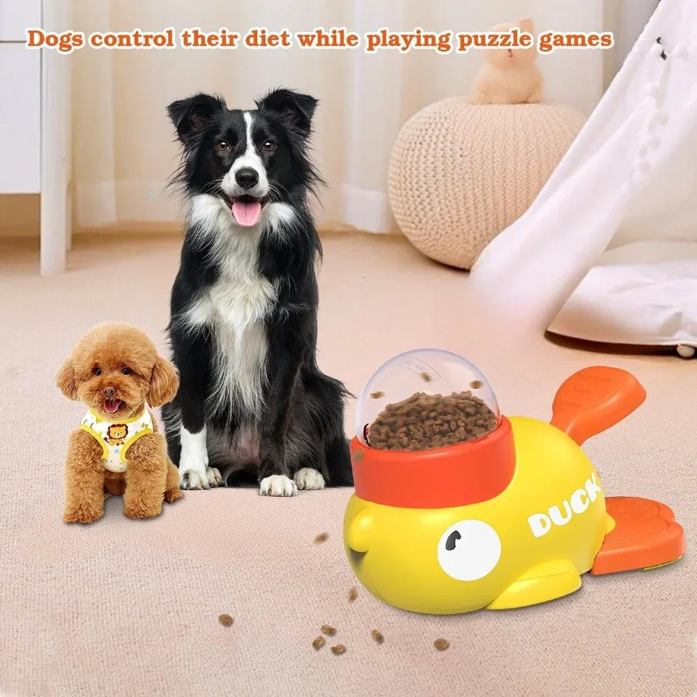 Durable Duck-Shaped Dog Slow Feeder Puzzle Toy(1 Pack)